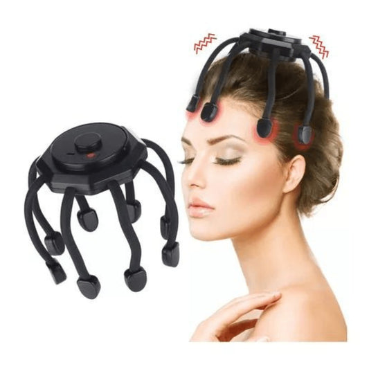 Masajeador de cabeza recargable pulpo