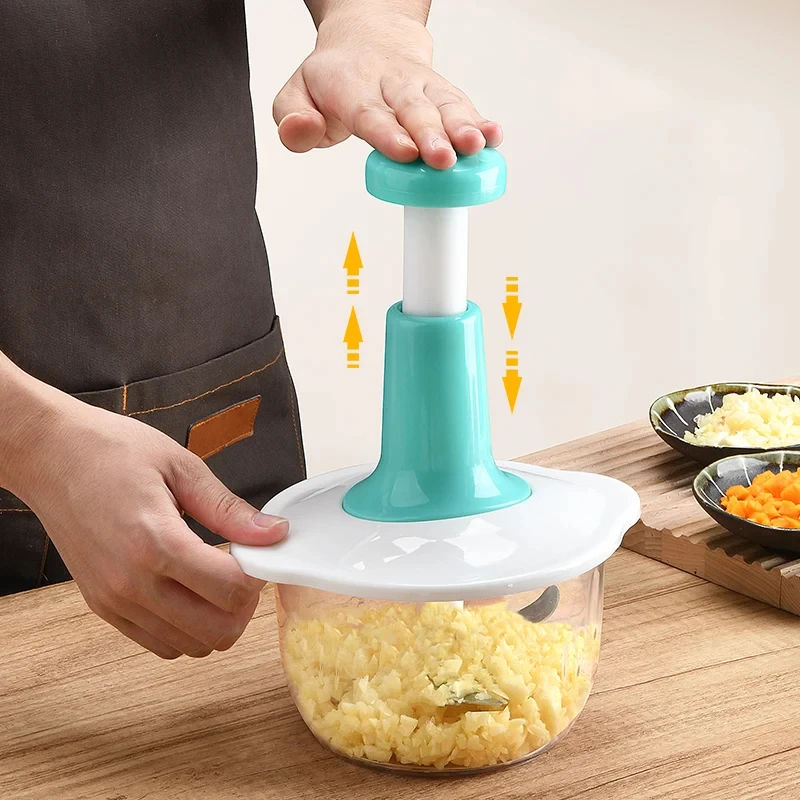 Picadora de Alimentos Manual de Prensa a Mano