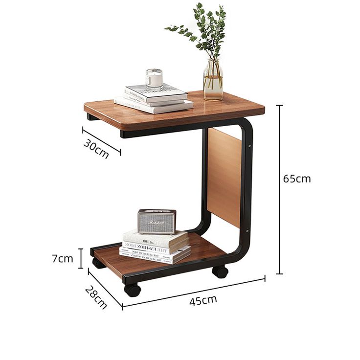 Mesa auxiliar portátil con ruedas
