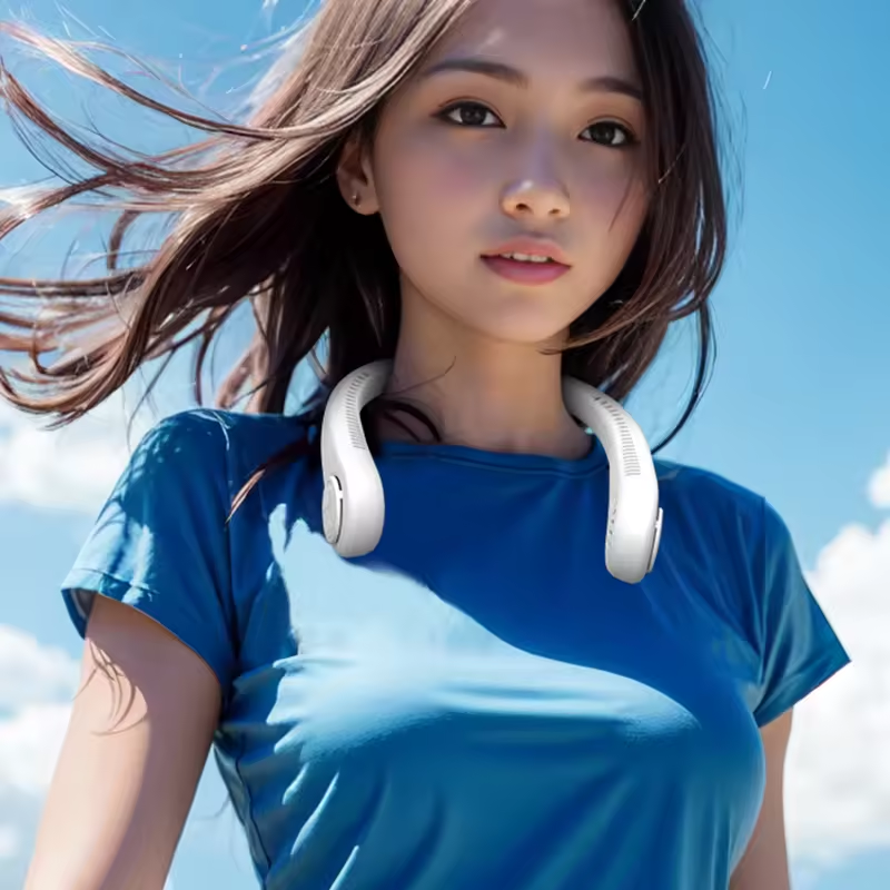 Ventilador de Cuello Portátil Recargable